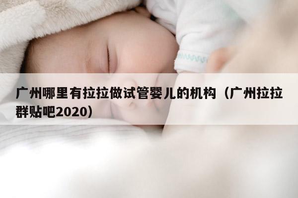 广州哪里有拉拉做试管婴儿的机构（广州拉拉群贴吧2020）
