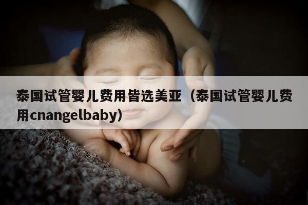泰国试管婴儿费用皆选美亚（泰国试管婴儿费用cnangelbaby）