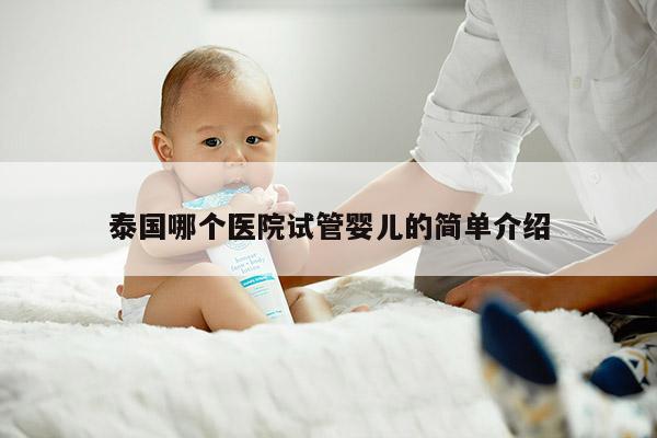 泰国哪个医院试管婴儿的简单介绍